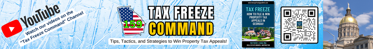 Tax Freeze Command: GA Property Tax Appeal, 3-year Freeze, 299c, PT-306, PT-311-A